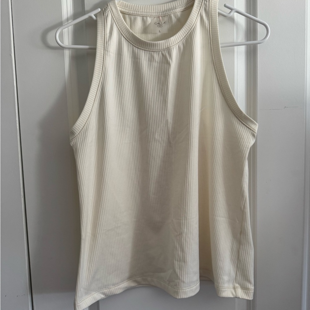 CALIA by Carrie Underwood Cream Tank Top